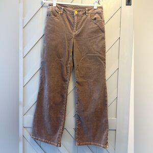 CAbi Vintage Washed Brown Corduroy Pants
